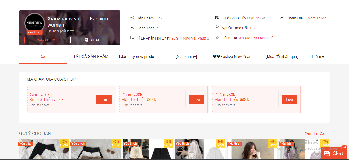 Xiaozhain.vn là địa chỉ bán váy đẹp trên shopee được nhiều bạn trẻ yêu thích