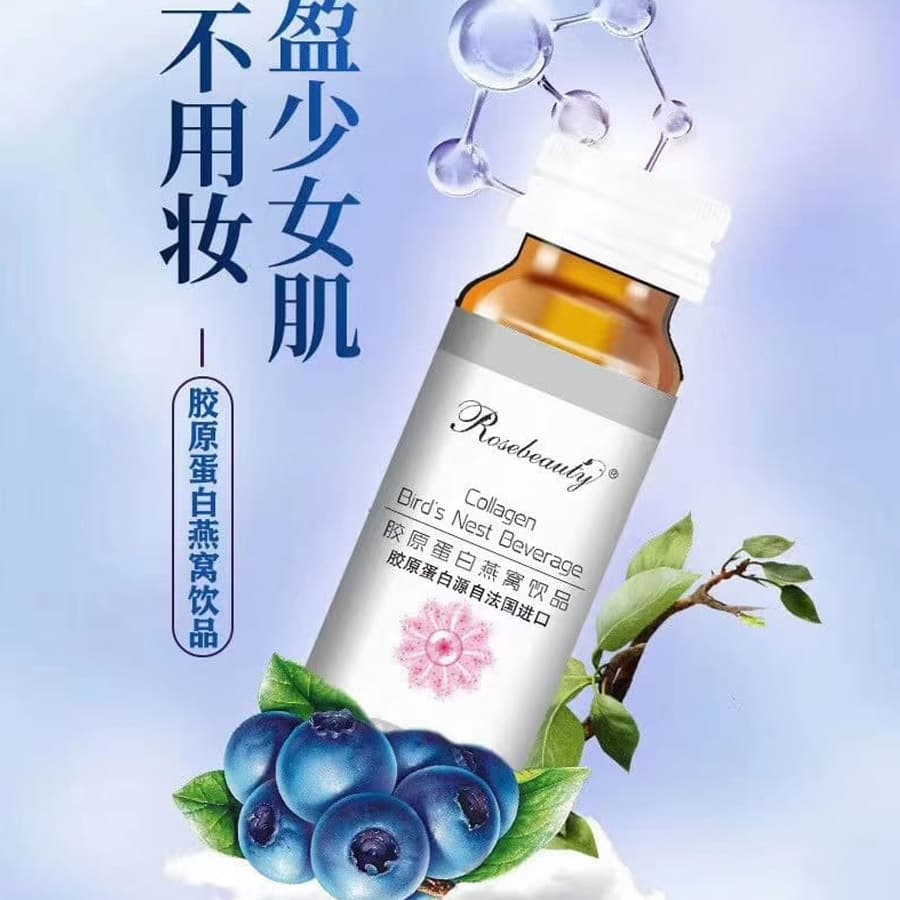 Nước uống Collagen yến Rose Beauty đầy lùi lão hóa