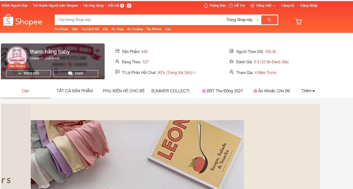 Shop bán quần áo trẻ em đẹp và uy tín trên Shopee