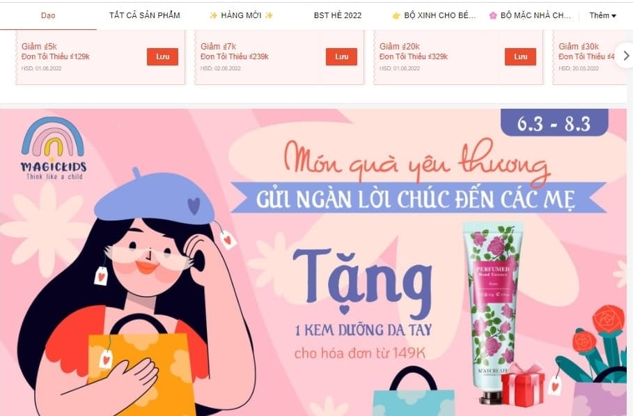 shop quần áo trẻ em uy tín chất lượng trên shopee