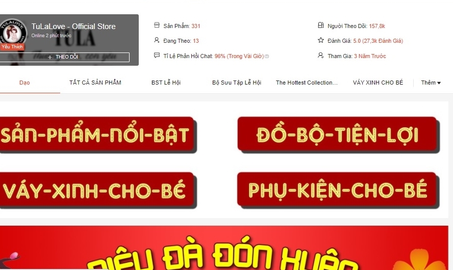 top 7 shop quần áo trẻ em uy tín trên shopee