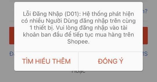 lỗi d01 trên shopee