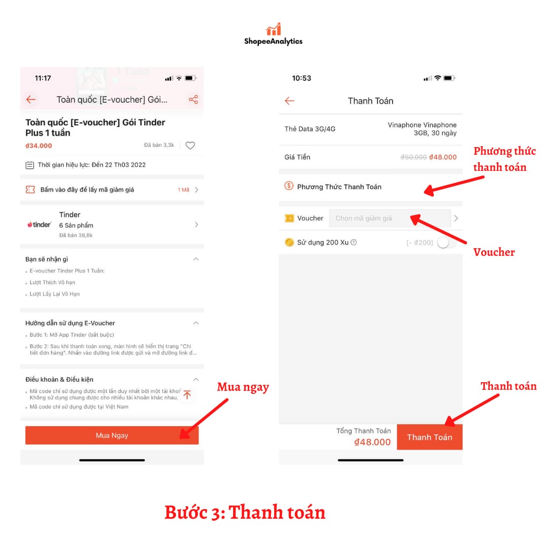 thanh toán nhanh chóng bằng ví shopee pay