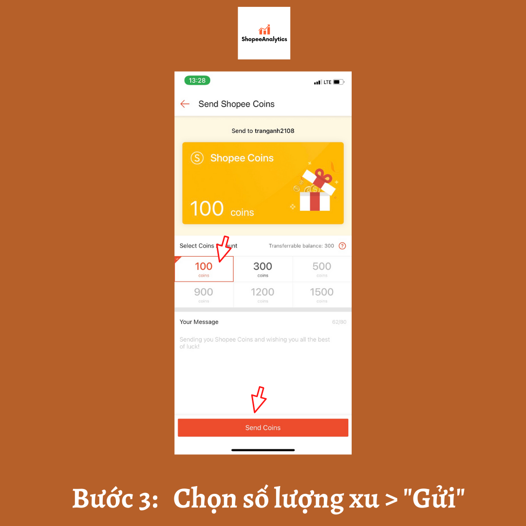 gửi xu shopee cho bạn