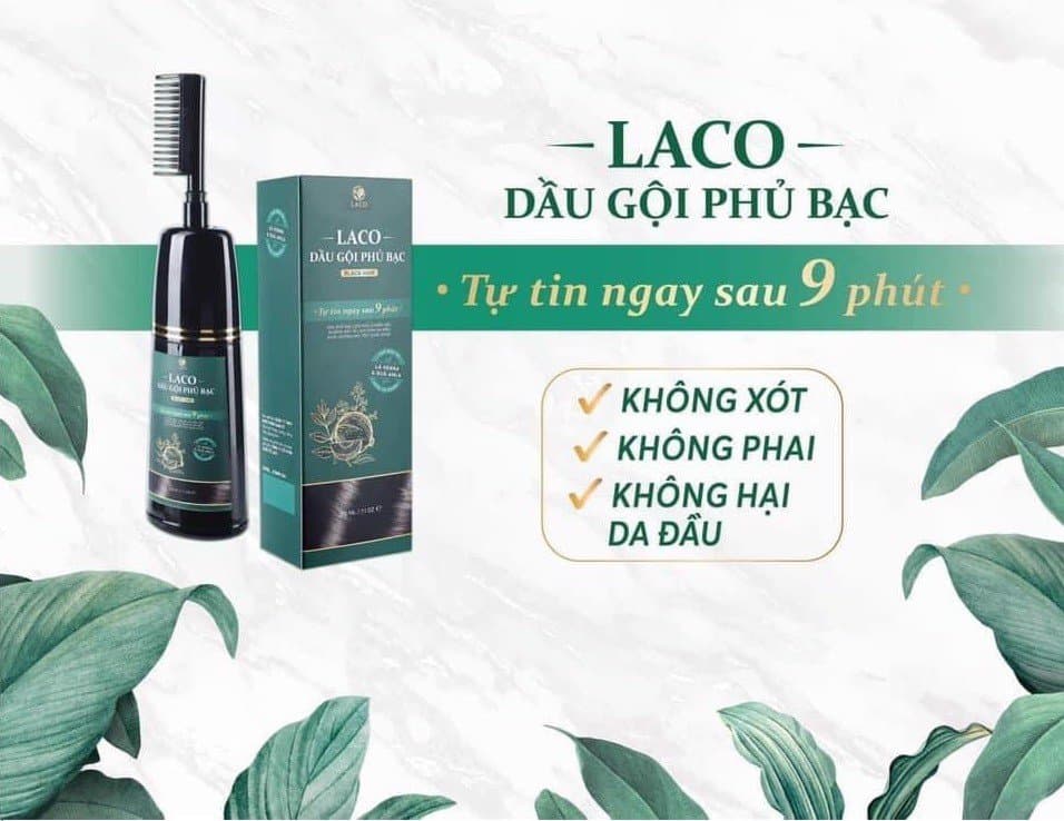 dầu gội phủ bạc Laco Black Hair 