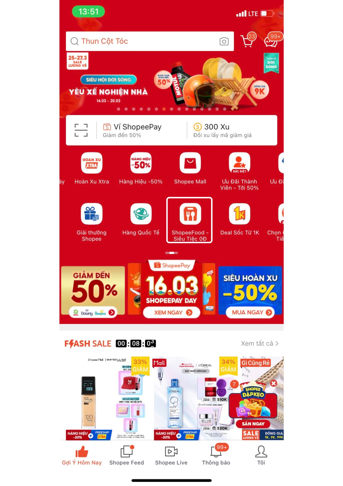 vào shopeefood