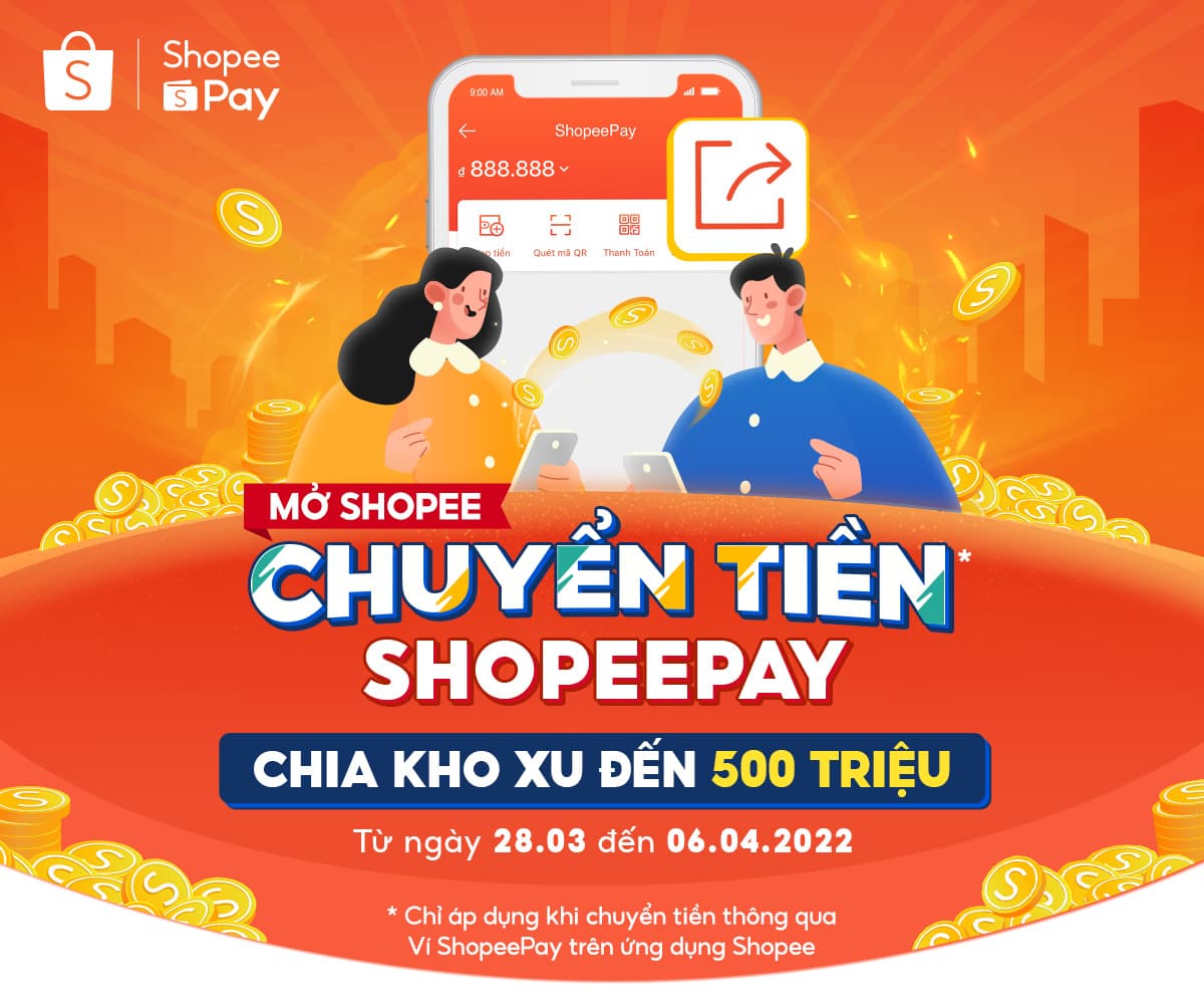 Chuyển tiền Shopee Pay chia kho xu lên đến 500 triệu