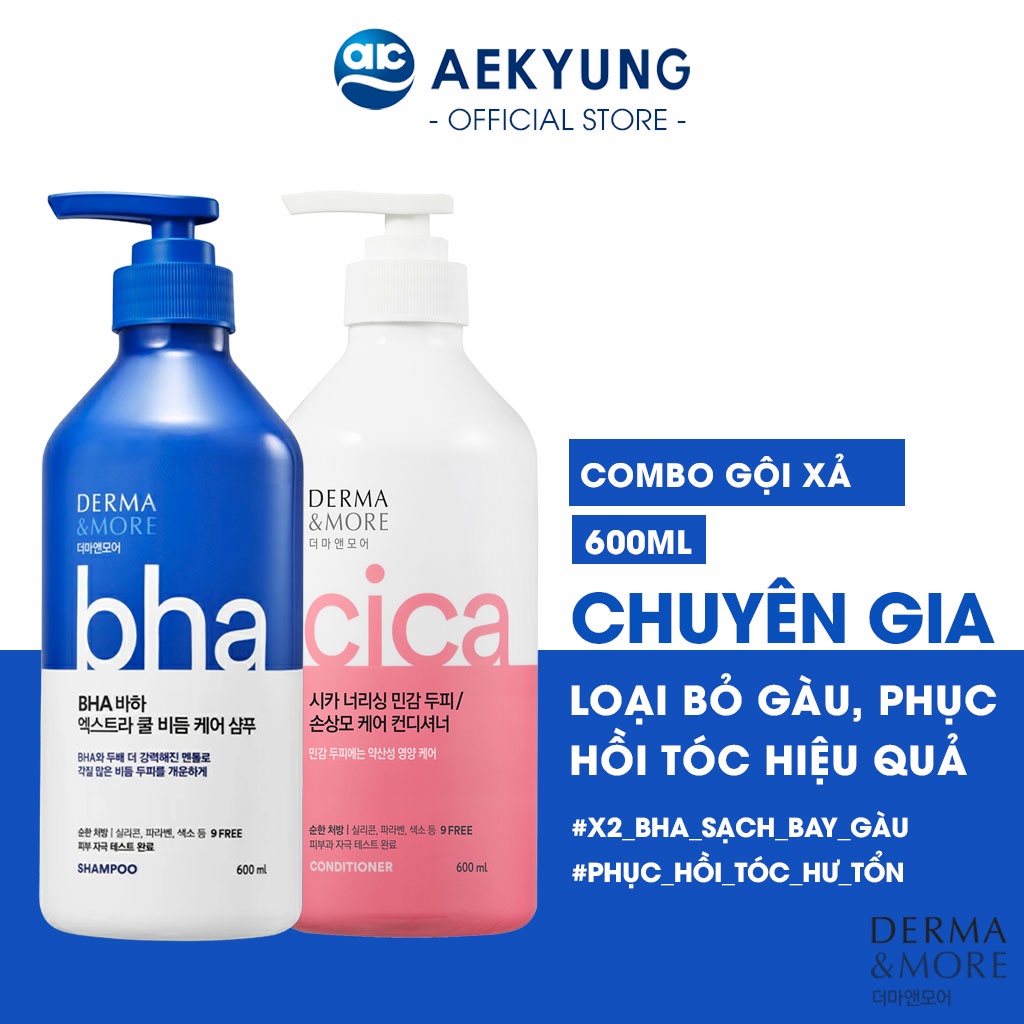 [ Đánh giá ] Trọn bộ dầu gội Derma & More nhập khẩu chính hãng trên Shopee