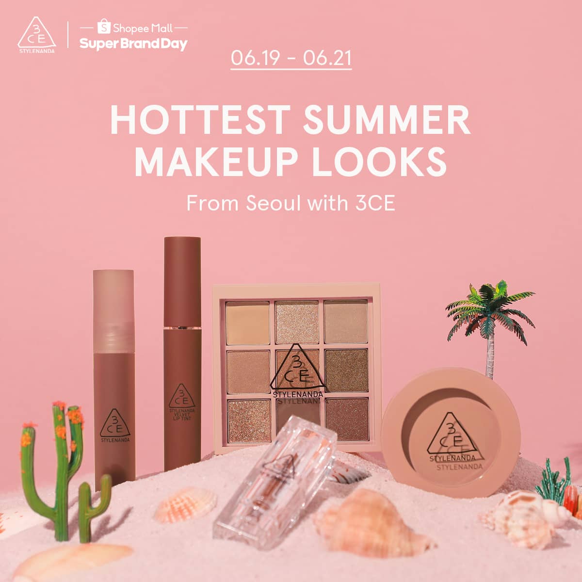 Makeup chuẩn Hàn - Đón hè cùng mỹ phẩm 3CE | Tổng hợp ưu đãi, tiết lộ Voucher hot