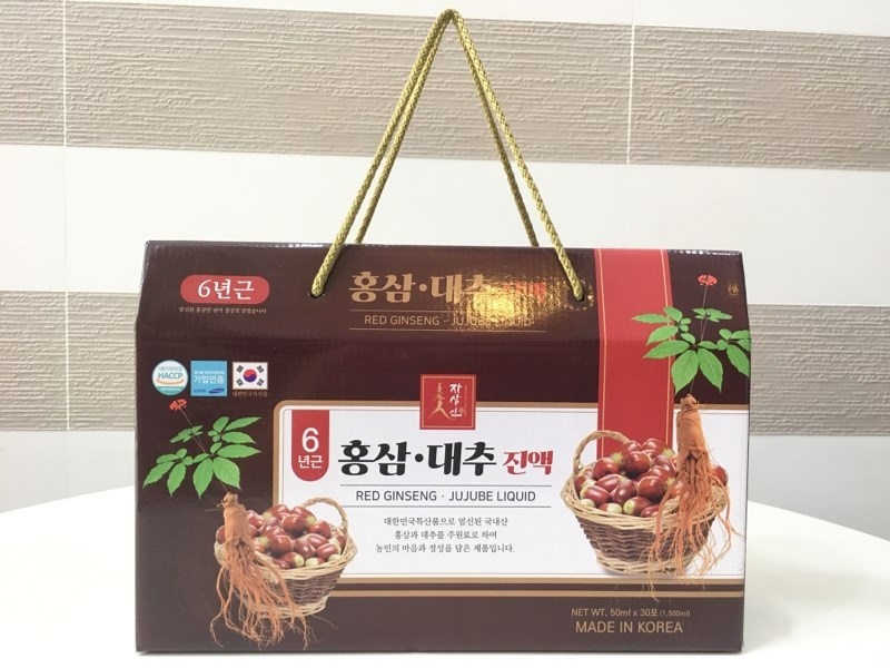 Nước hồng sâm táo đỏ Jirisan Nonghuyp Hàn Quốc có tốt không?