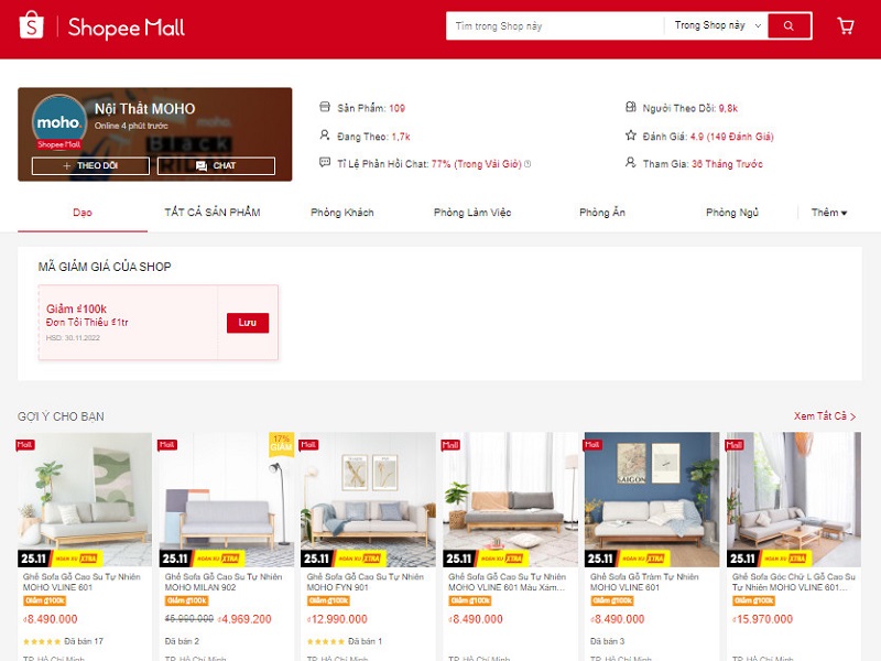 Tổng hợp 7 gian hàng bán Sofa gỗ hiện đại, tốt chất lượng trên Shopee