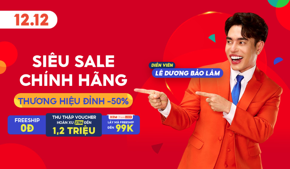 Đại tiệc sinh nhật Shopee 12.12 - Ngày sale thương hiệu: Thu thập Voucher hoàn xu Xtra lên đến 1,2 triệu