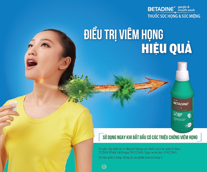 Review nước súc miệng Betadine có công dụng như thế nào? Giá bao nhiêu?
