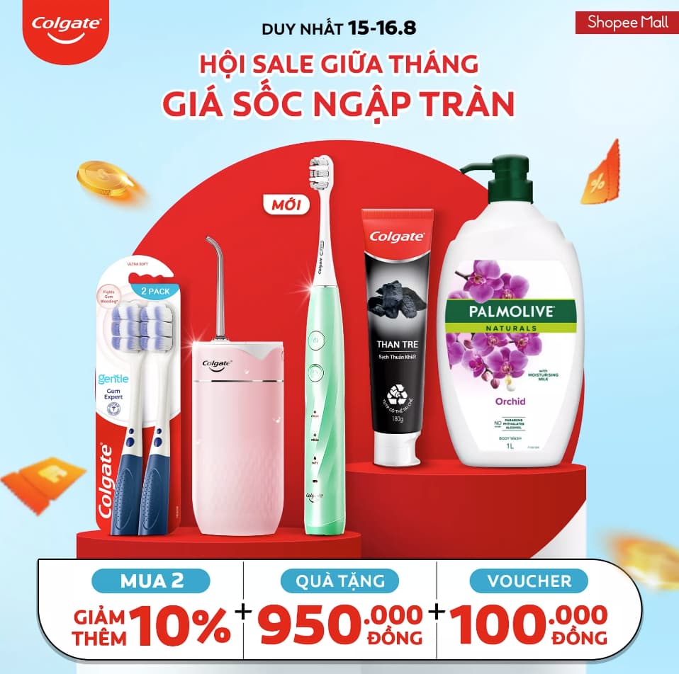 Săn Deal Cực Chất Cùng Colgate - Palmolive Tại Shopee 15.8