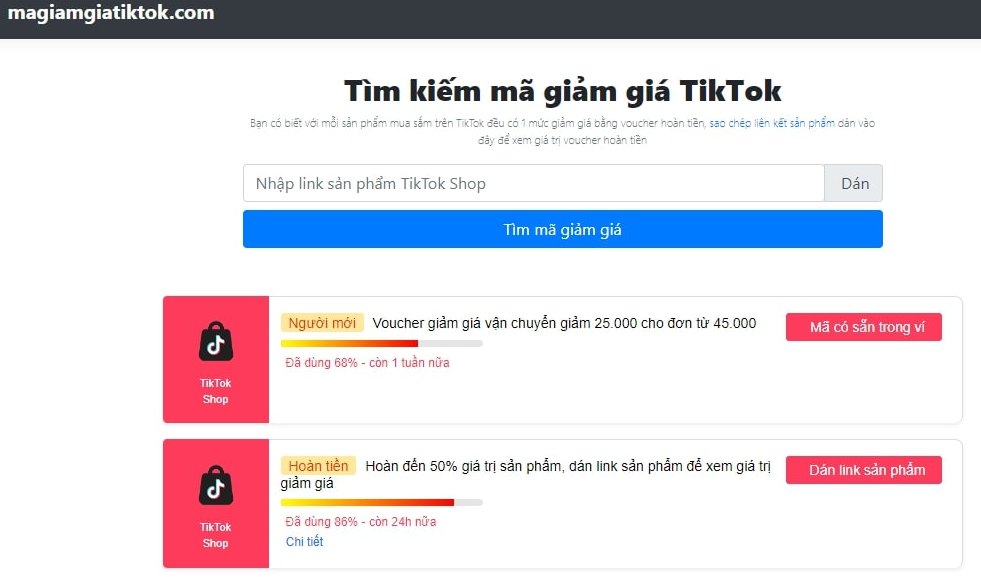 Có thể tìm mã giảm giá TikTok trên các trang web không?