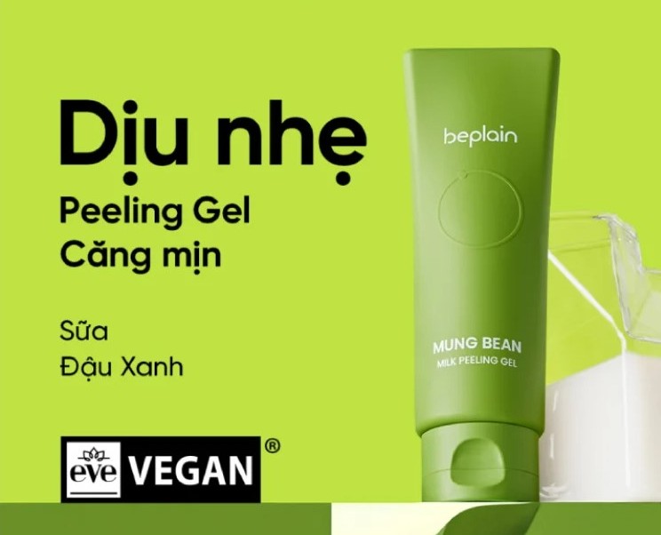 Review gel tẩy tế bào chết Beplain Mung Bean Milk Peeling Gel có thật sự hiệu quả?